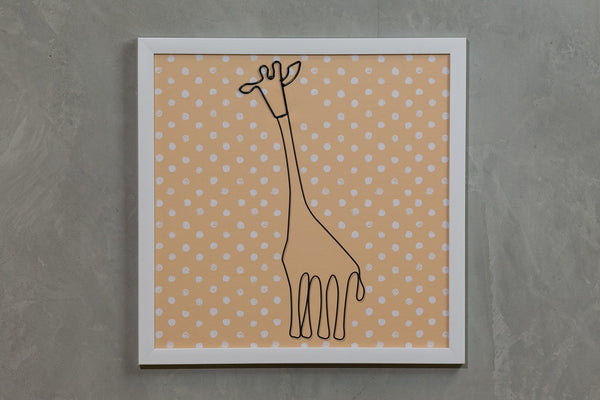 Yellow Giraffe Wall Décor 16" x 16" - Casa Febus - Home • Design
